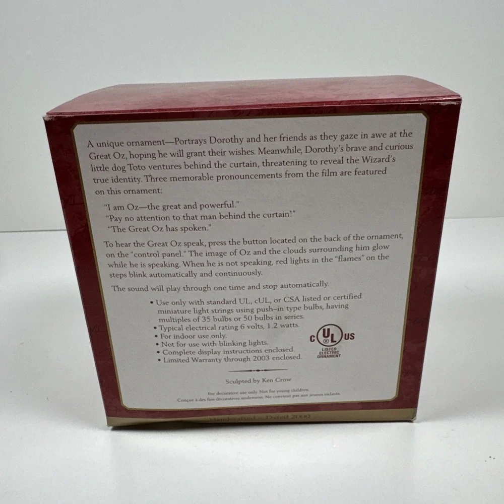 Hallmark Keepsake Ornament The Great Oz The Wizard of Oz 2000
